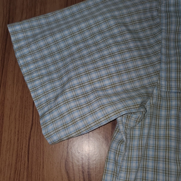 Patagonia Men Plaid Short Sleeve Organic Cotton Button Up Shirt Sz Extra Large - Picture 6 of 9